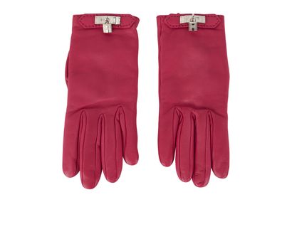 Hermes Vintage Kelly Lock Gloves, front view